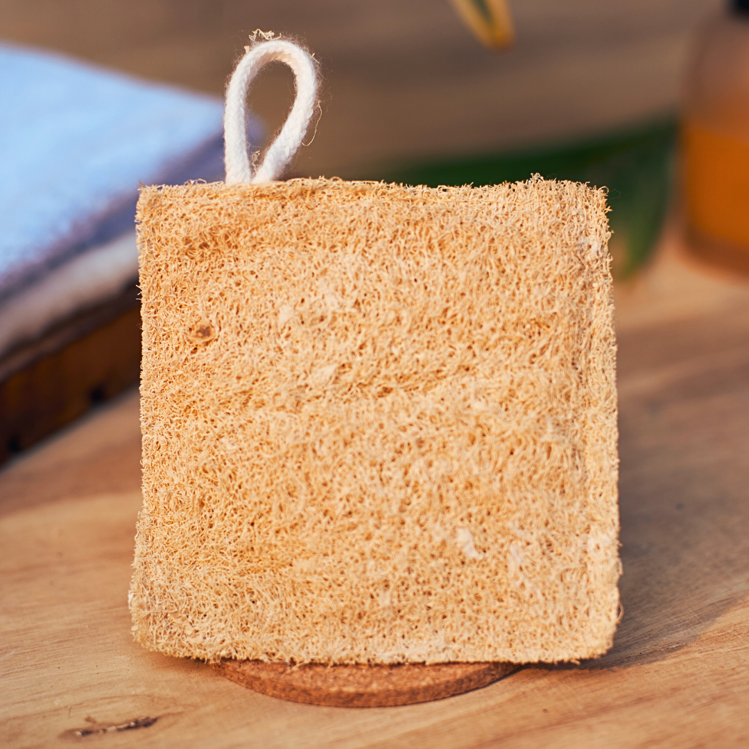 EcoFreaky Natural Loofah Scrubber – 100% Plant-Based Bath Sponge | Exfoliating Body Loofah in 5 Shapes (Heart, Round, Oval, Square, Rectangle)