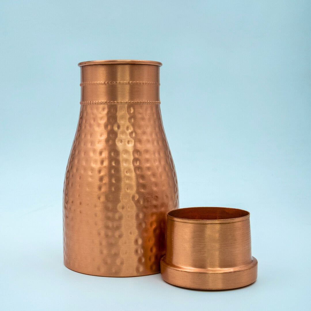 EcoFreaky Copper Water Pot (1L) 🌿| Leak-Proof & BPA-Free | Ayurvedic Benefits | Boosts Immunity & Digestion | Office, Home & Gym Friendly - 4Ce2B7
