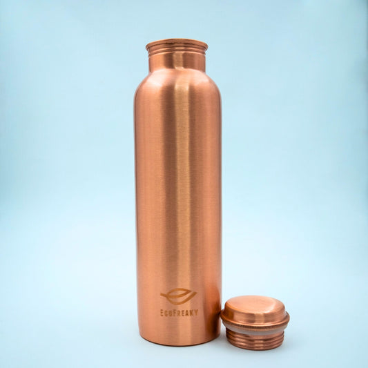 EcoFreaky Premium Copper Water Bottle (950ml) | Leak-Proof & BPA-Free | Ayurvedic Health Benefits | Enhances Immunity & Digestion | Ideal for Office & Travel - EcoFreaky
