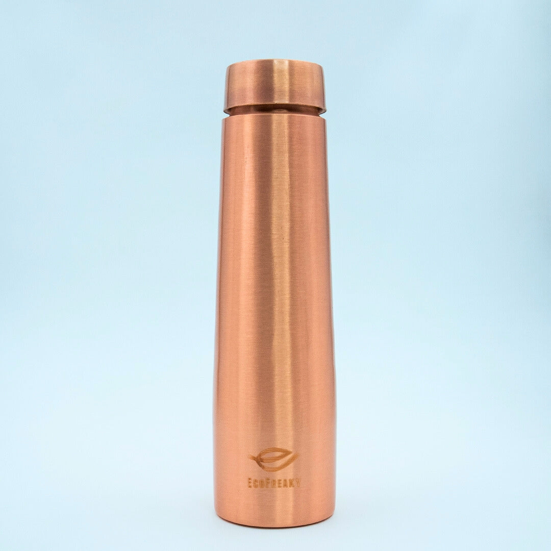 EcoFreaky Tower Pure Copper Bottle (950ml) | Leak-Proof & BPA-Free | Ayurvedic Benefits | Boosts Immunity & Digestion | Office & Travel Friendly - 4Ce2B7