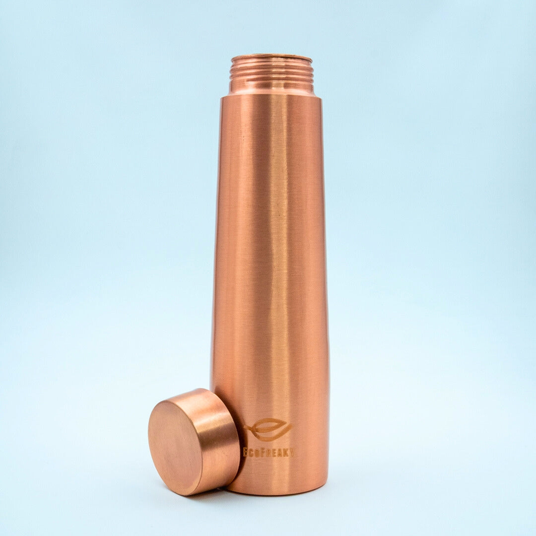 EcoFreaky Tower Pure Copper Bottle (950ml) | Leak-Proof & BPA-Free | Ayurvedic Benefits | Boosts Immunity & Digestion | Office & Travel Friendly - 4Ce2B7