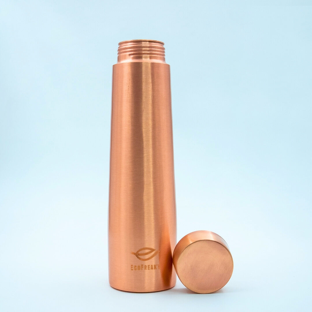 EcoFreaky Tower Pure Copper Bottle (950ml) | Leak-Proof & BPA-Free | Ayurvedic Benefits | Boosts Immunity & Digestion | Office & Travel Friendly - 4Ce2B7