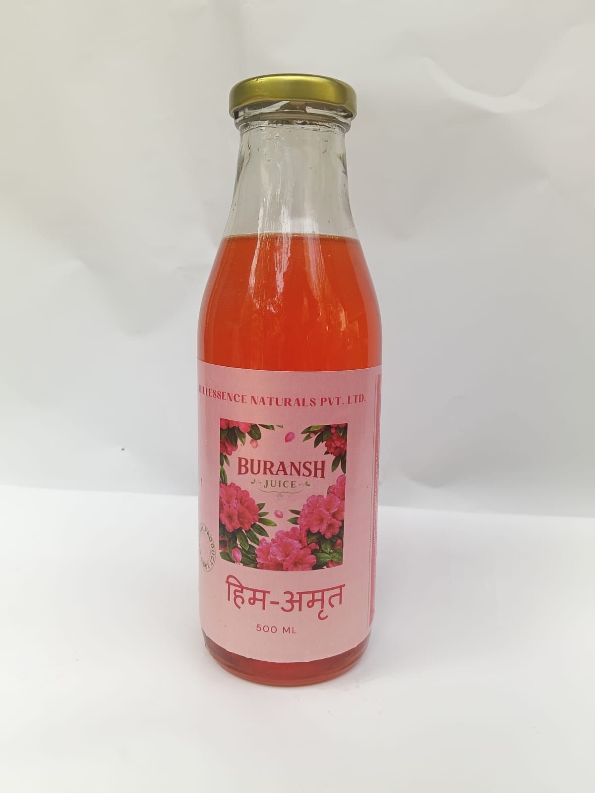 Pure Himalayan Buransh Juice (Rhododendron) 500ml | Refreshing Natural Beverage
