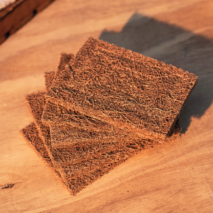 Coconut Coir Scrub Pads for Dishwashing – Eco-Friendly, 100% Natural Kitchen Scrubber (Available in Pack of 6 or Pack of 10)