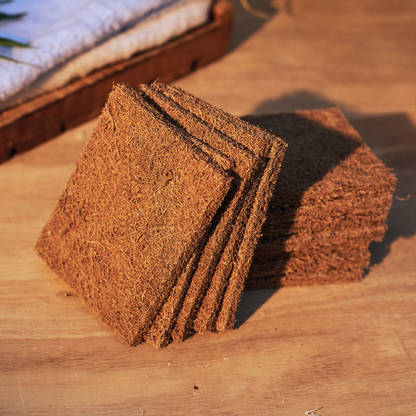 Coconut Coir Scrub Pads for Dishwashing – Eco-Friendly, 100% Natural Kitchen Scrubber (Available in Pack of 6 or Pack of 10)