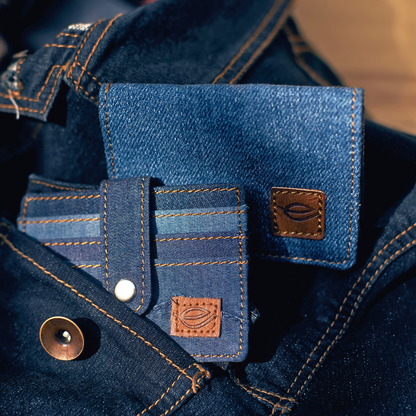 EcoFreaky Minimalist Vegan Denim Wallet | Unisex | FREE CARD HOLDER