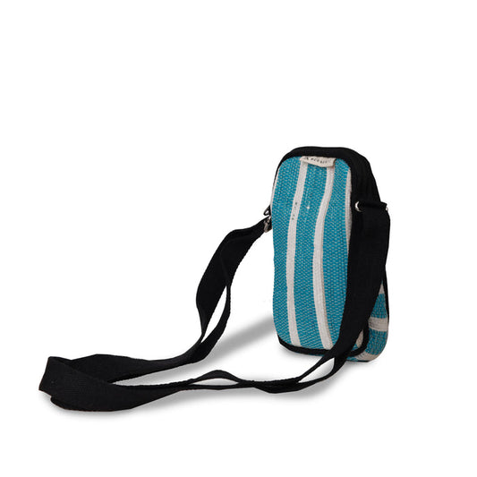 EcoKaari Upcycled Mobile Sling - Blue | For On-the-Go Minimalists - EcoFreaky