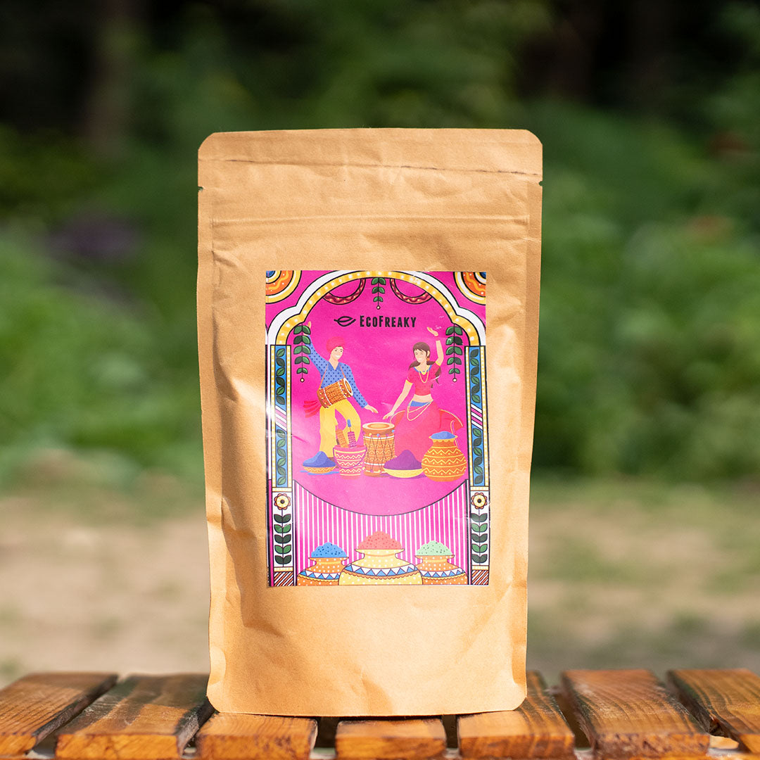 Ecofreaky's Upcycled Flower Holi Colors | Pink Color - EcoFreaky