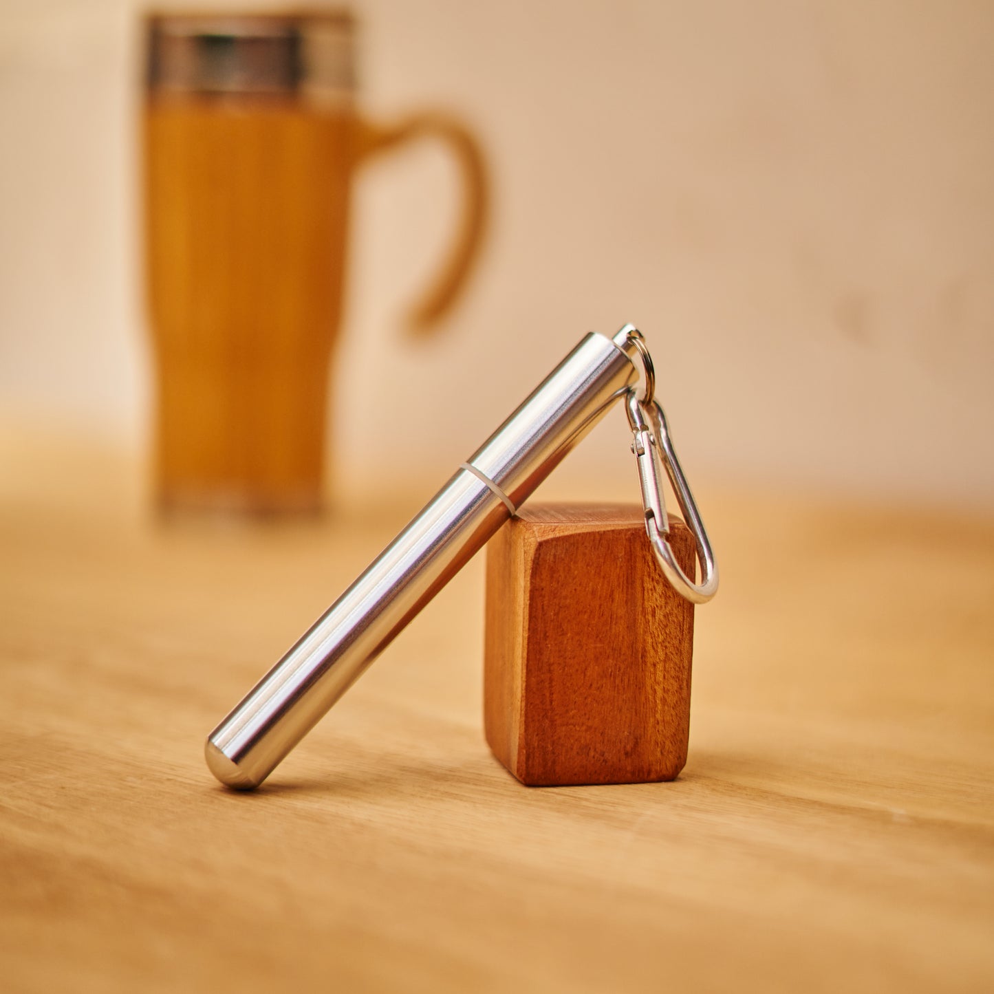 Reusable Portable Metal Straws Telescopic Foldable Stainless-Steel with Case and Cleaning Brush