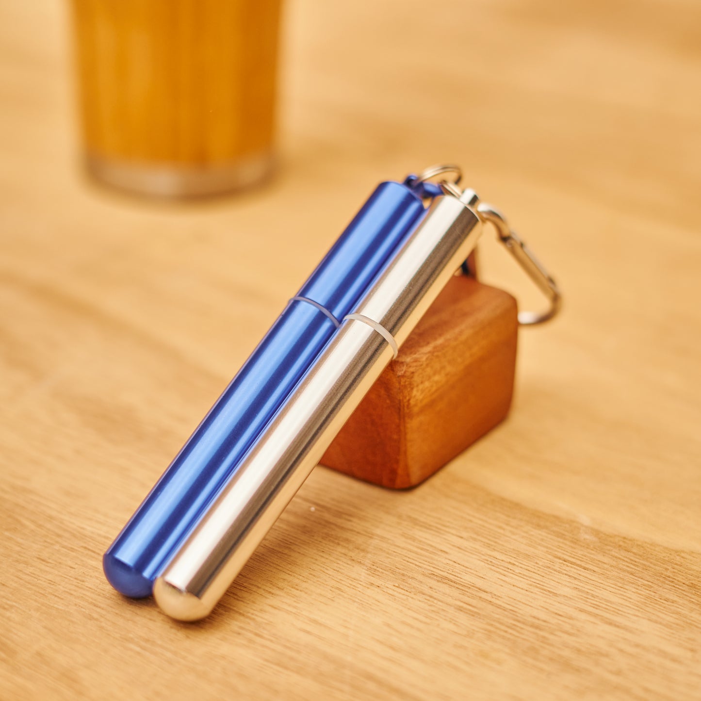 Reusable Portable Metal Straws Telescopic Foldable Stainless-Steel with Case and Cleaning Brush