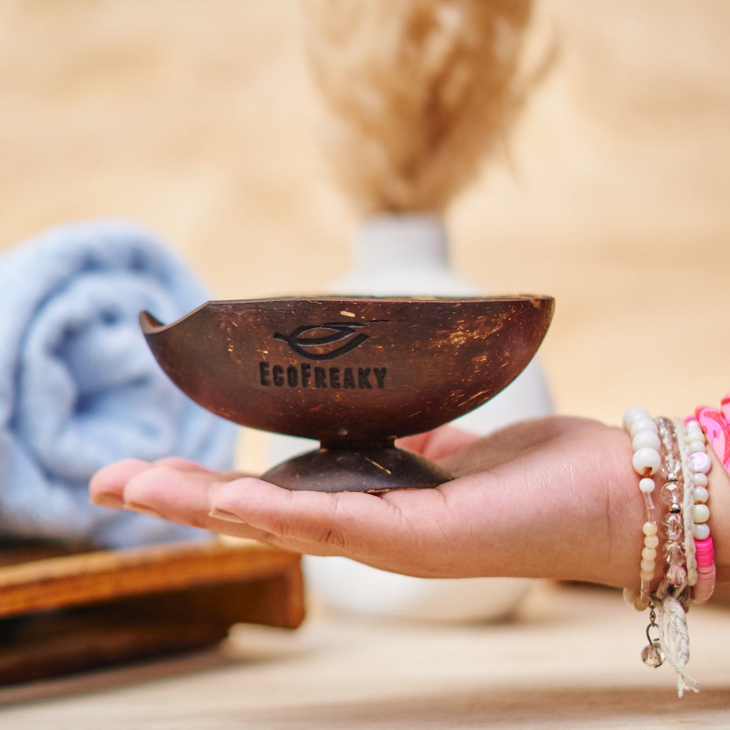 Coconut Shell Soap Dish | Handmade Natural Soap Holder | Sustainable Bathroom Organizer | Eco Freaky