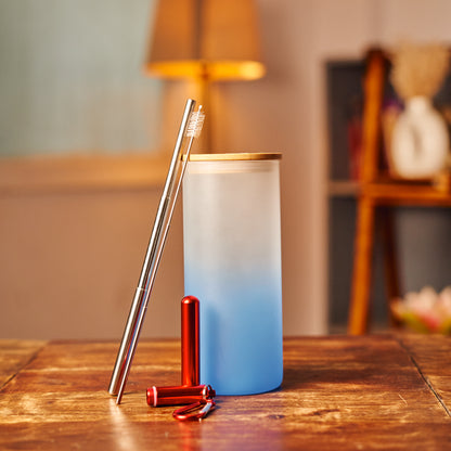 Reusable Portable Metal Straws Telescopic Foldable Stainless-Steel with Case and Cleaning Brush
