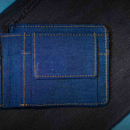EcoFreaky Classic Vegan Denim Wallet | Unisex | FREE CARD HOLDER - EcoFreaky