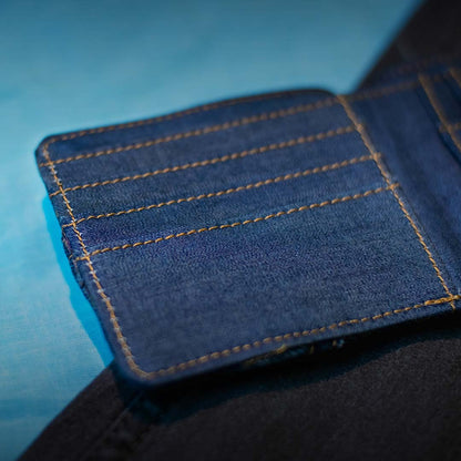 EcoFreaky Classic Vegan Denim Wallet | Unisex | FREE CARD HOLDER - EcoFreaky