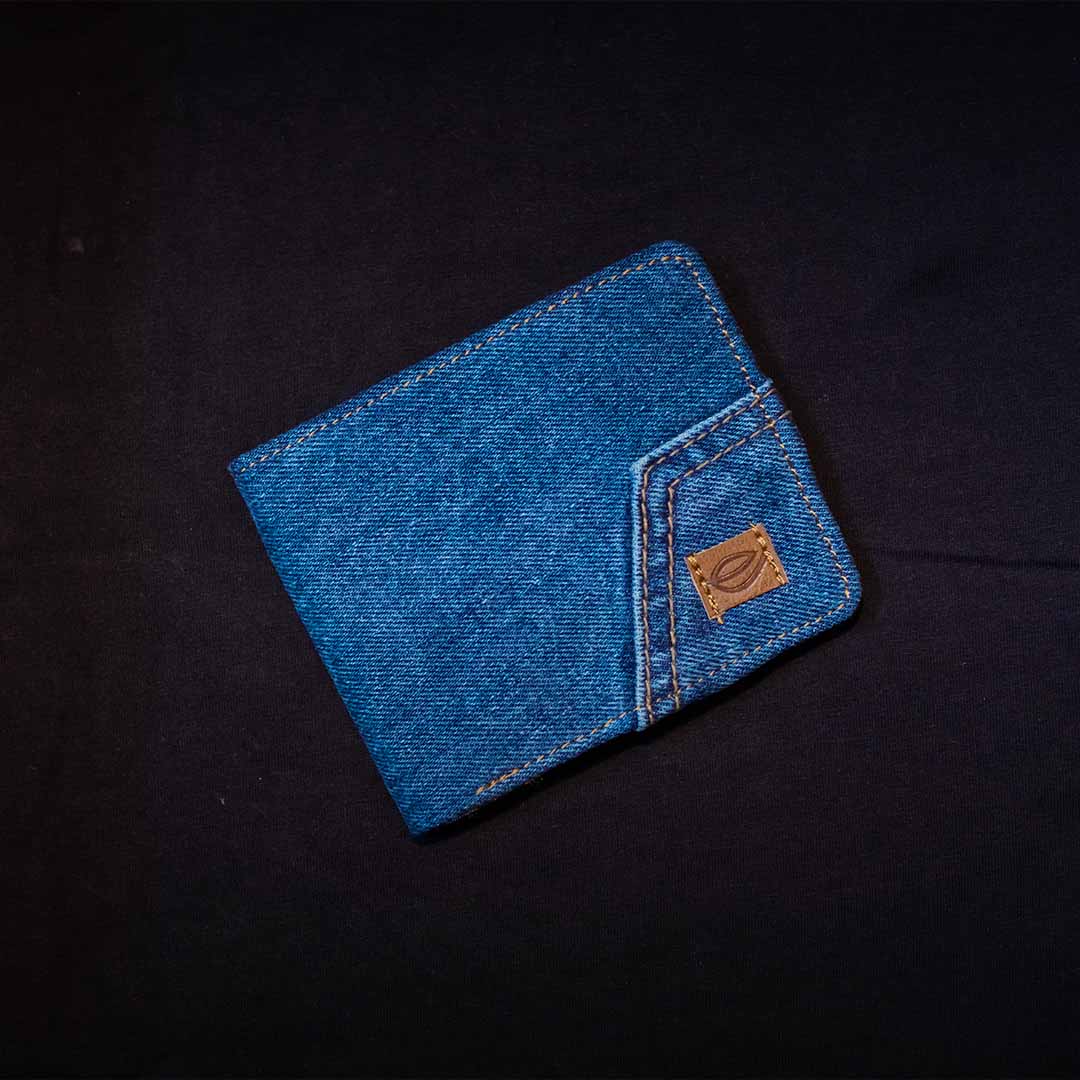 EcoFreaky Classic Vegan Denim Wallet | Unisex | FREE CARD HOLDER - EcoFreaky