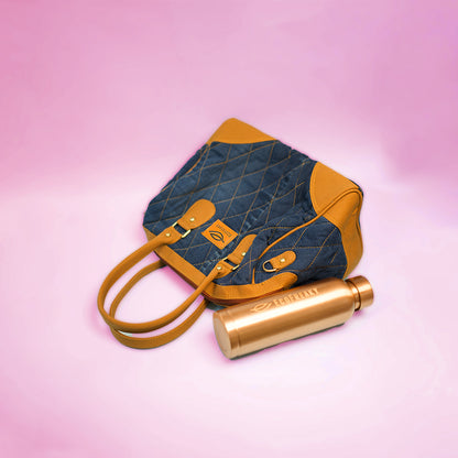 EcoFreaky Upcycled Denim Handbag For Women | Vegan Handbag - EcoFreaky